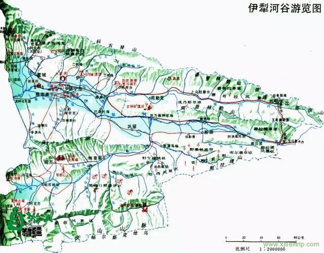 超实用的新疆旅游地图，放在手机里使用太方便了！