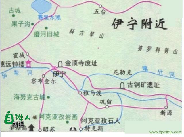超实用的新疆旅游地图，放在手机里使用太方便了！