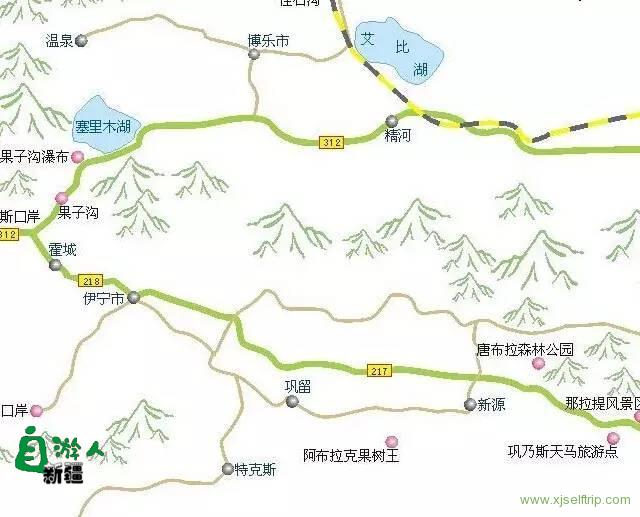 超实用的新疆旅游地图，放在手机里使用太方便了！
